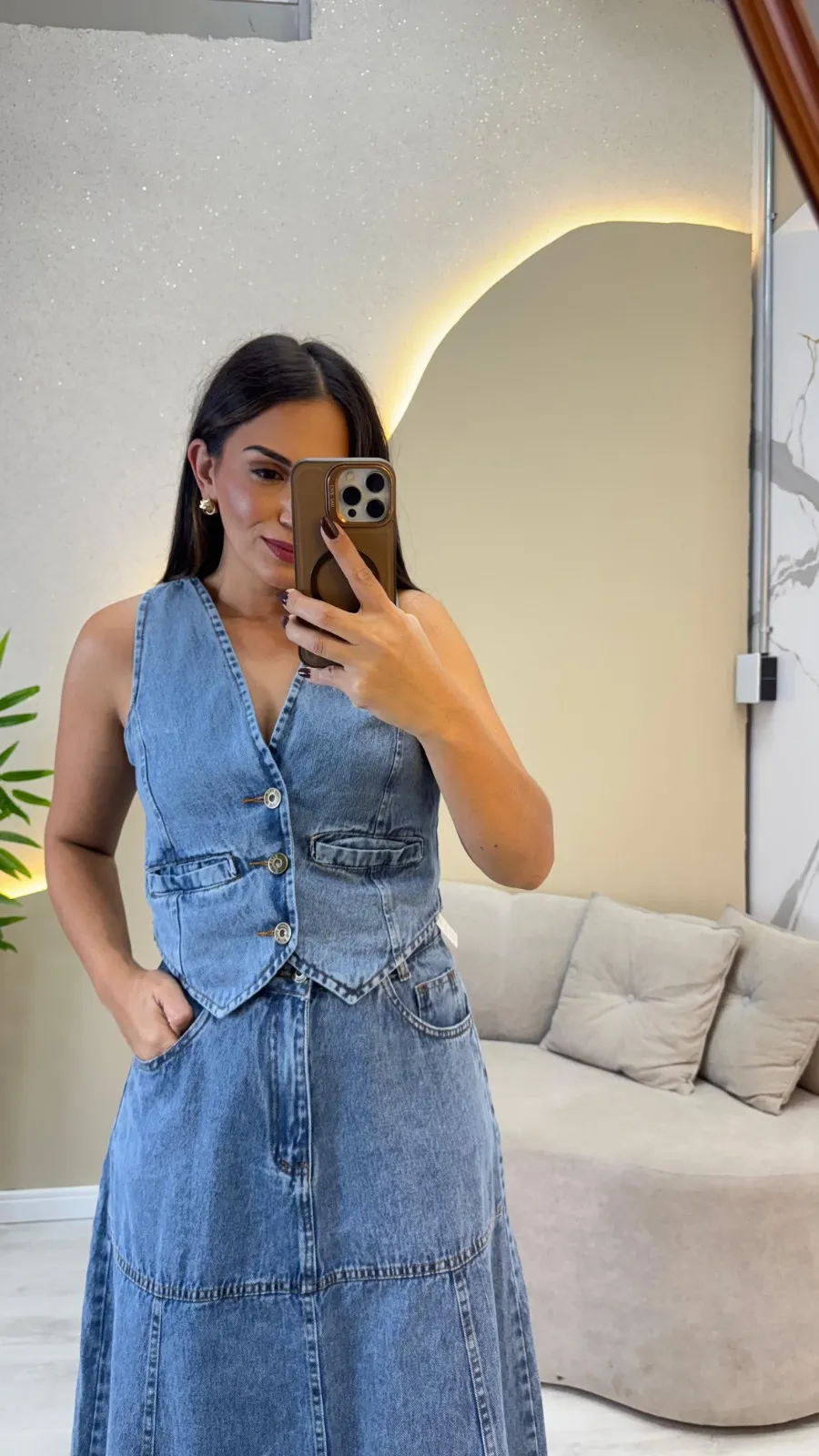 Colete jeans