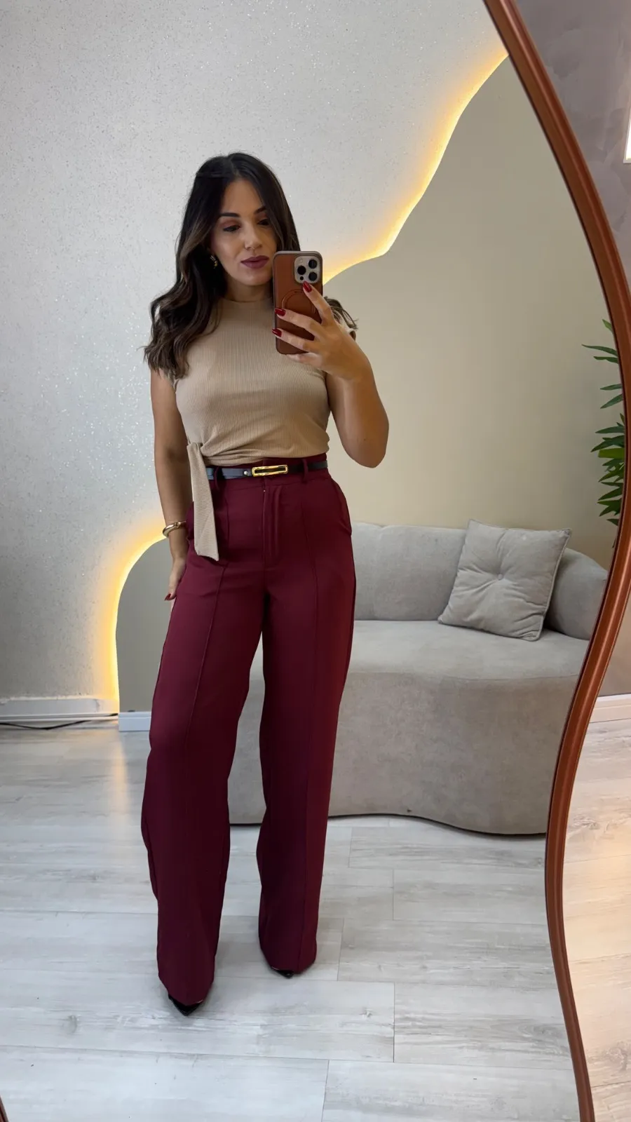 Imagem do Produto Calça alfaiataria bordo