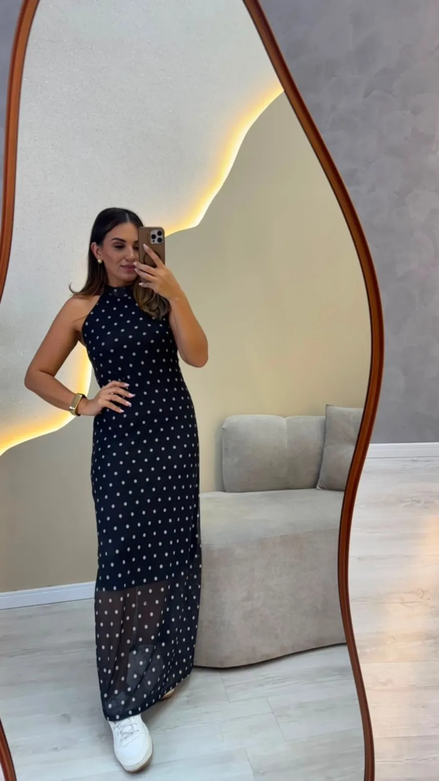 Imagem secundária de Vestido longo poá