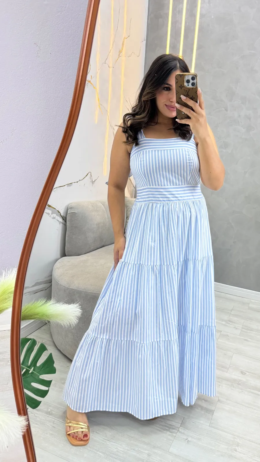 Imagem Hover do Produto vestido longo tricoline