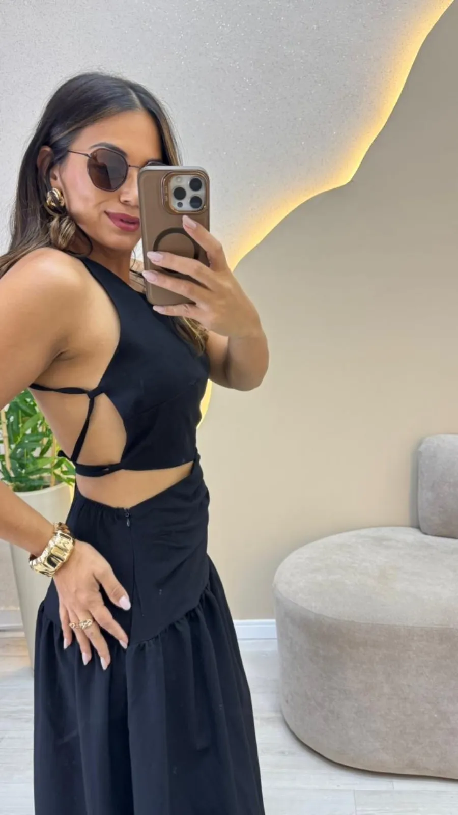 Imagem secundária de Vestido longo costas nua